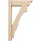 Ekena Millwork 6-in W x 18-in D x 30-in H Balboa Trad Rough Cedar Woodgrain TimberThane Outlooker, Primed Tan OUTUR060X18X30BOA04RCPR - alternate 6